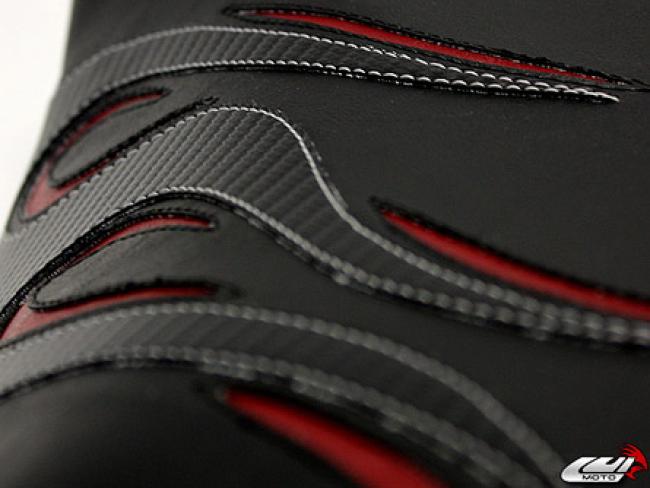 Luimoto Sitzbankbezug Flame Edition Fahrer für Kawasaki  ZX-10R 06-07