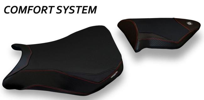 Tappezzeria Italia Sitzbankbezug Model Dacca Schwarz Komfortsystem für BMW S1000RR 12-14