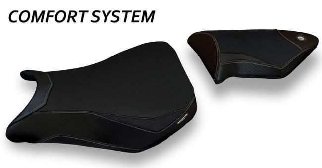 Tappezzeria Italia Sitzbankbezug Model Dacca Schwarz Komfortsystem für BMW S1000RR 12-14