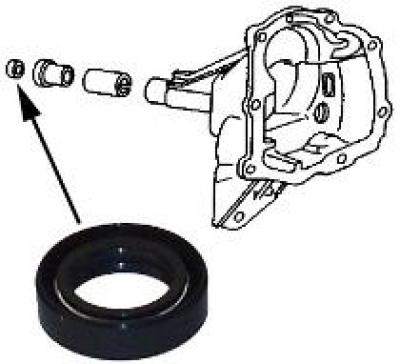 Getriebesimmering Schaltwellenausgang für VW Käfer / Bus / Golf 1/2 / Jetta 1/2
