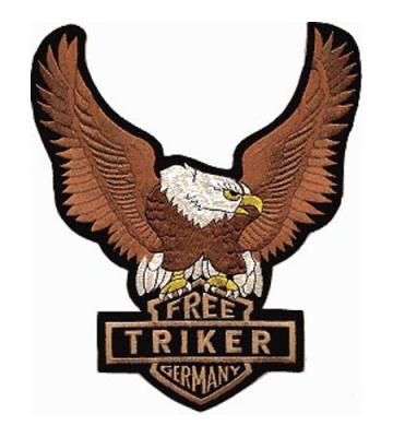 Trike Aufnäher FREE Triker Germany