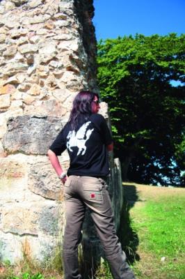 BOOM Trike  T-Shirt schwarz mit Logo schwarz/silber