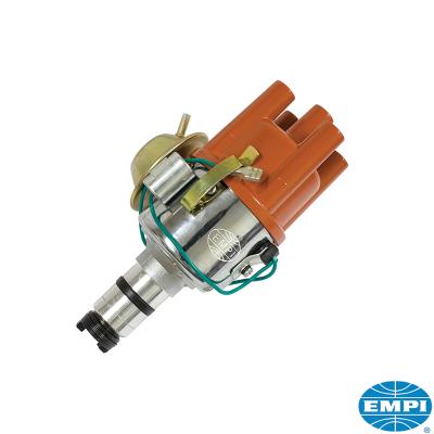 Zündverteiler komplett mit Unterdruckdose Chrom, Typ-1 Motor